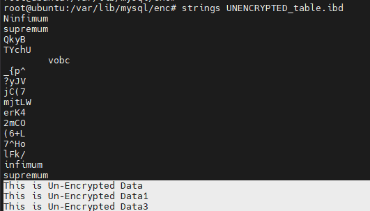 UNENCRYPTED_table